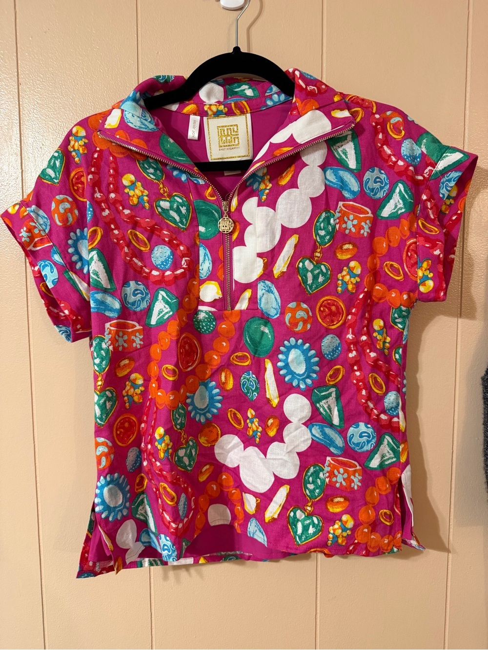 Emily McCarthy jewelry box poppy blouse